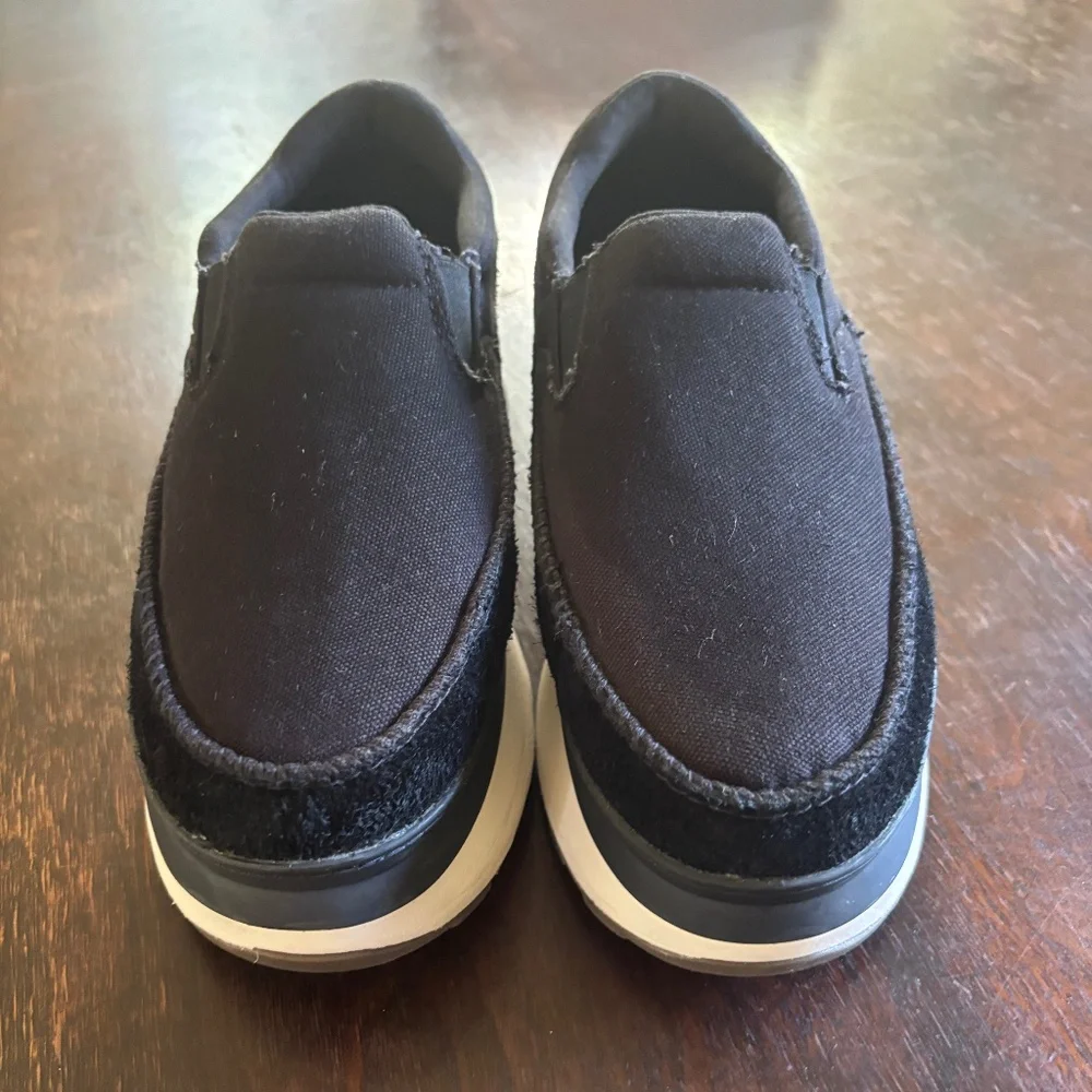 UGG MARIN SLIP ON PLATFORM SNEAKER BLACK SZ 9 - EUC - Picture 4 of 12
